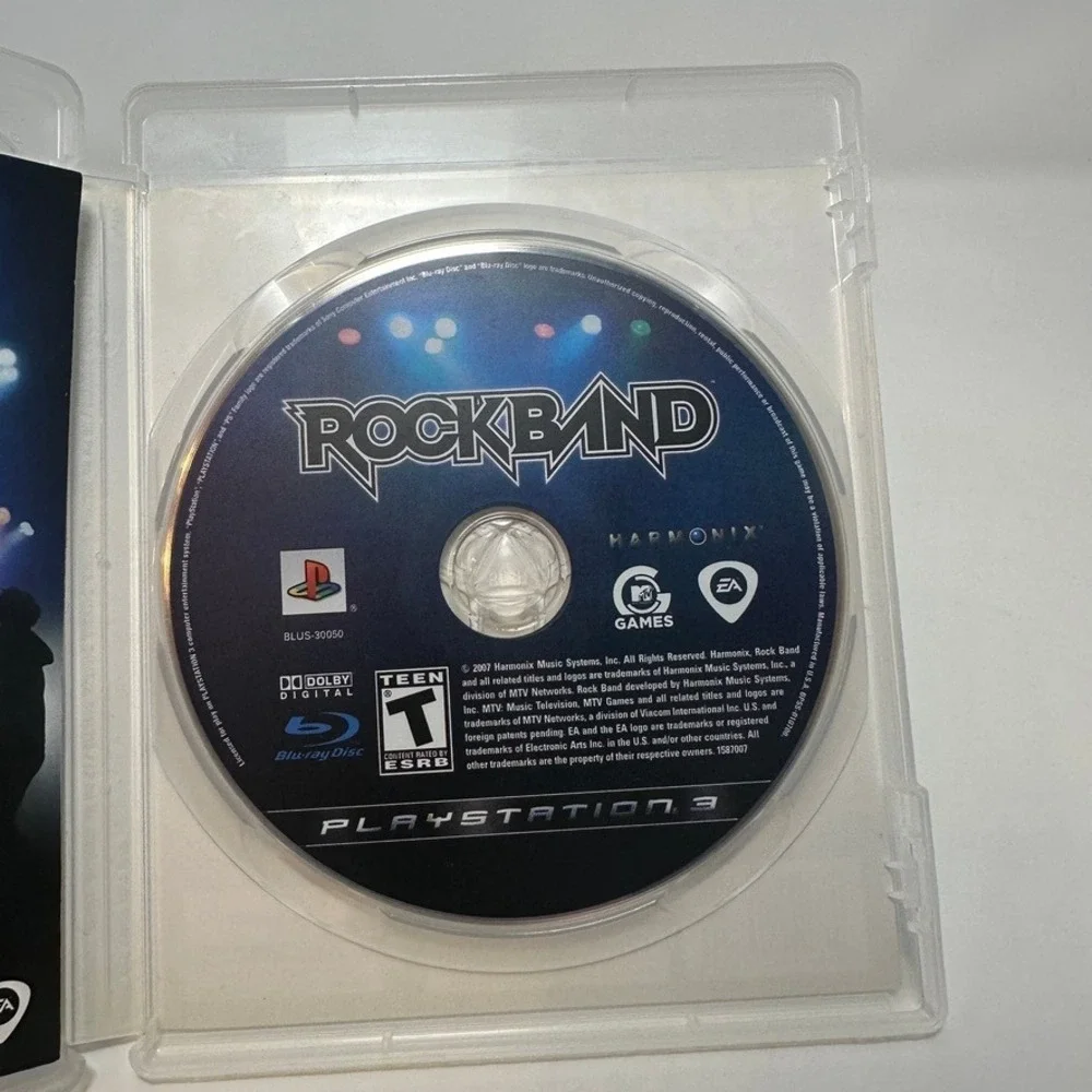 Rock Band Sony PlayStation 3 PS3 Game Harmonix BLUS-30050 Complete with Manual